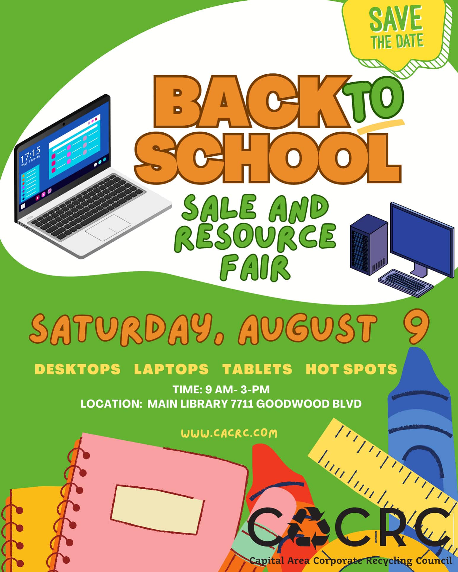 You are currently viewing BACK TO SCHOOL SALE AND RESOURCE FAIR